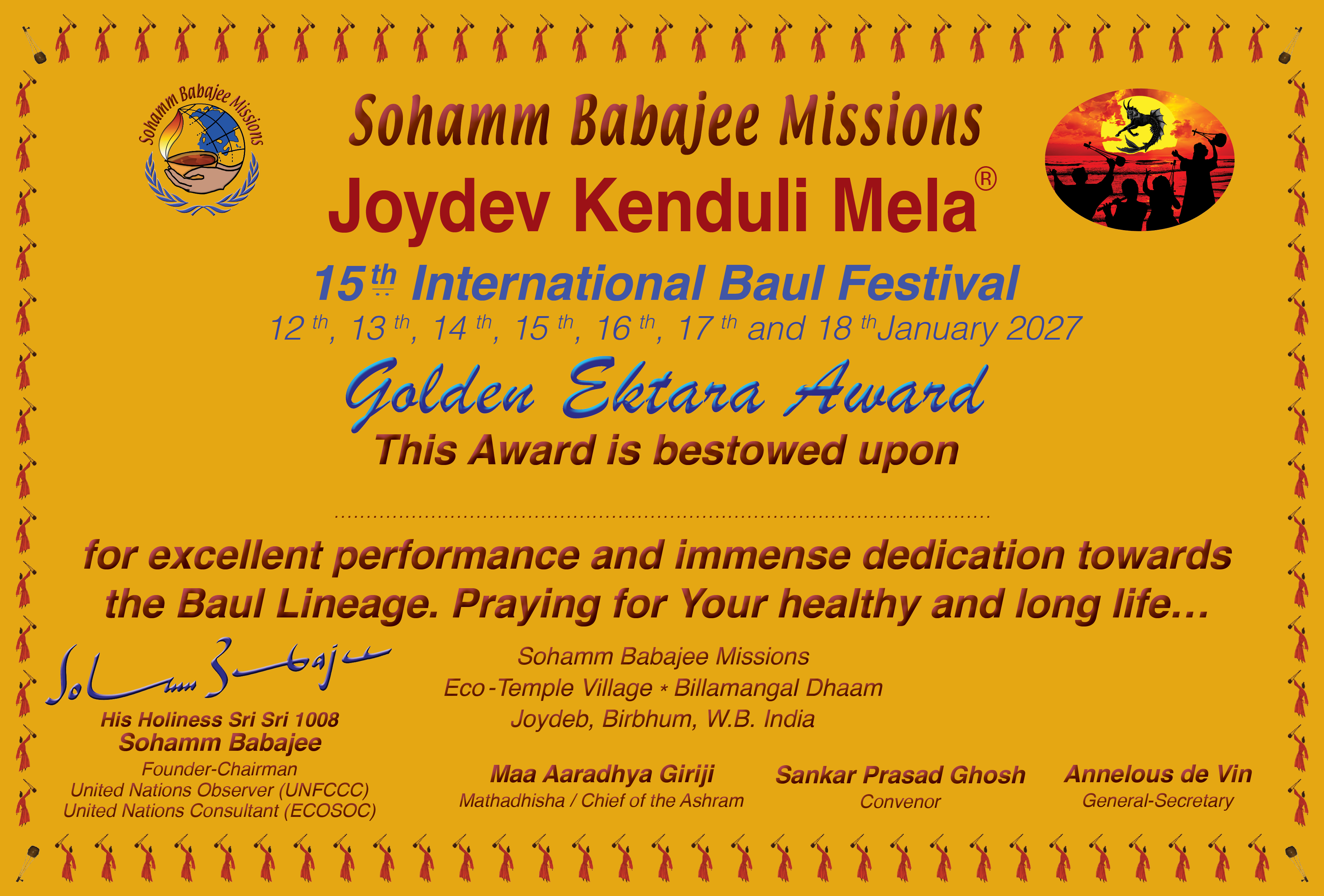Golden Ektara Award 2026